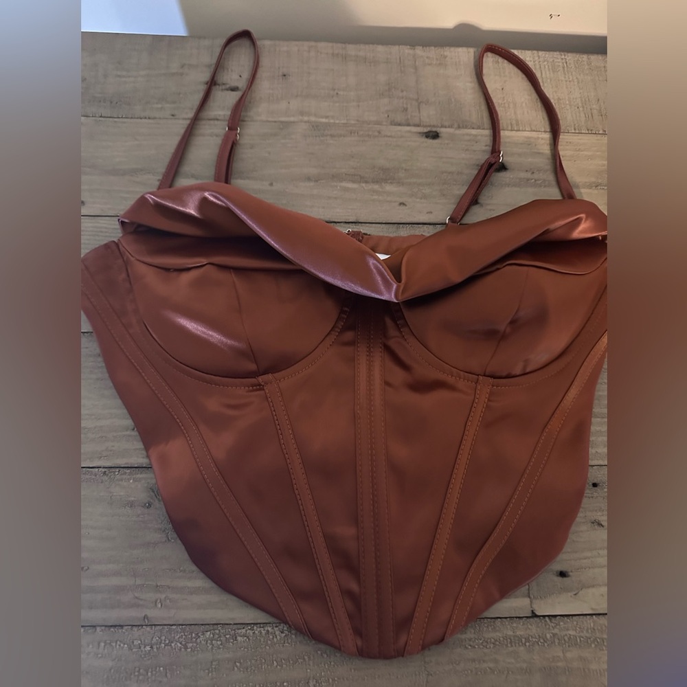 Chocolate Brown Bustier